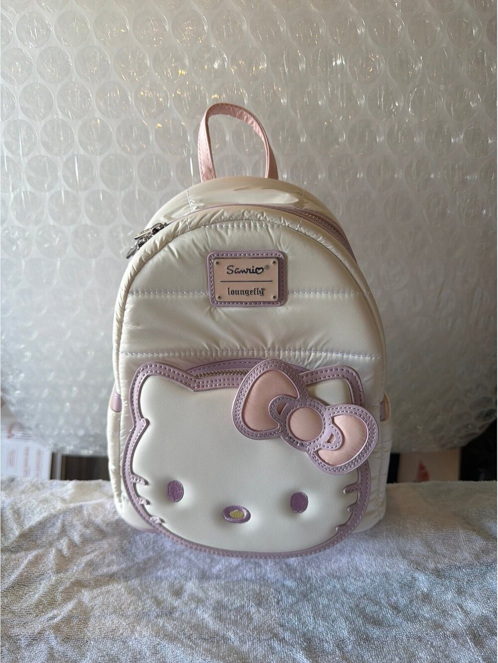 Loungefly Sanrio Hello Kitty Quilted Texture Mini Backpack NWT